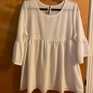 Bell sleeve tunic